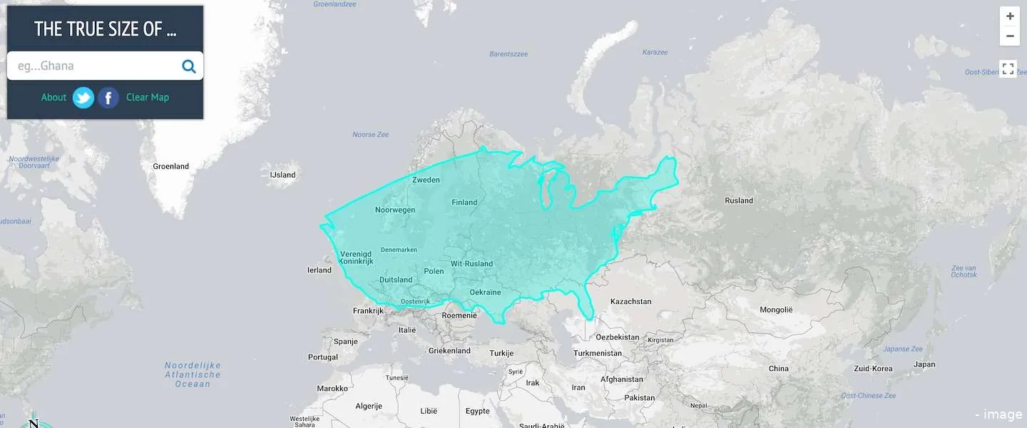 kaarten wereldkaart true size