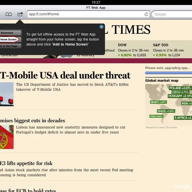 kan html5 een ipad app vervangen