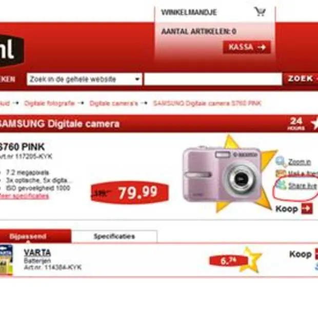 kijkshop biedt interactieve chatfunctie