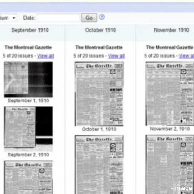krant doorbladeren in google nieuws arch