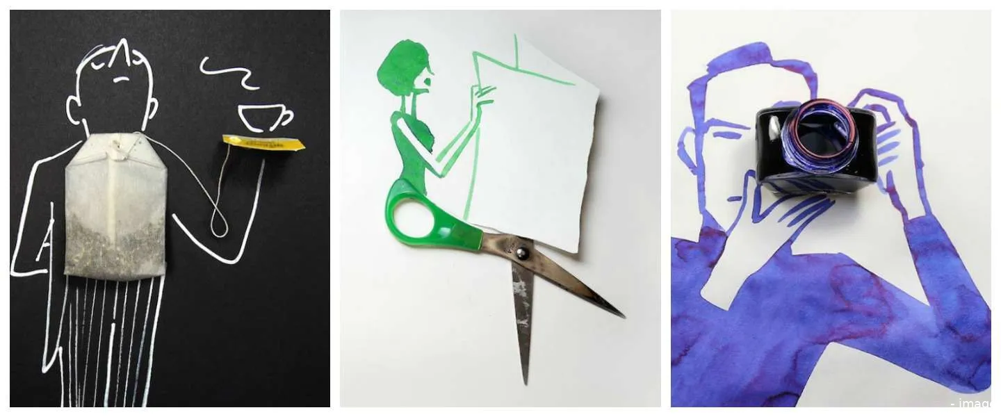 kunst dagelijksevoorwerpen tekeningen