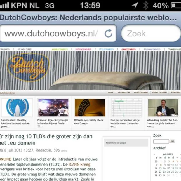 kwart van advertenties wordt mobiel niet