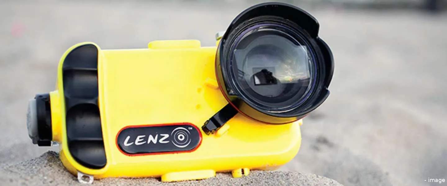 lenzo onderwater behuizing iphone