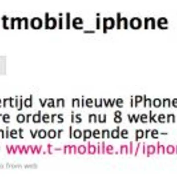 levertijd iphone 8 weken