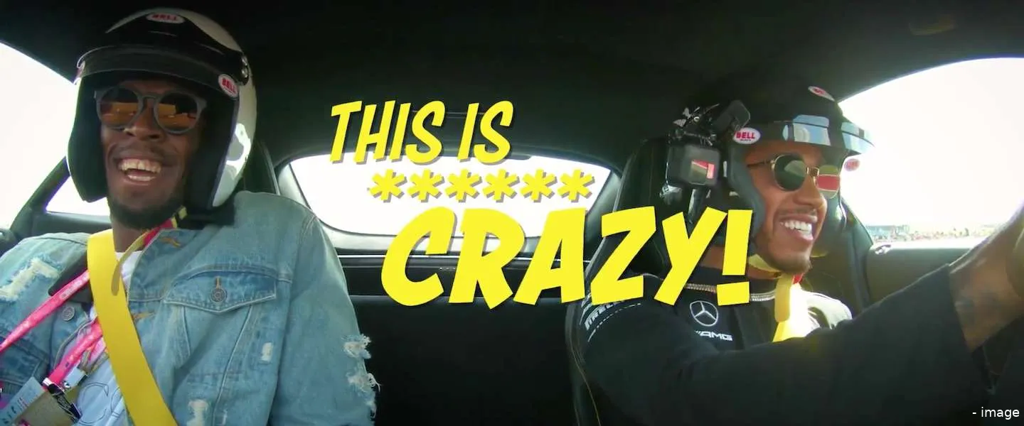 lewis hamilton usain bolt circuit