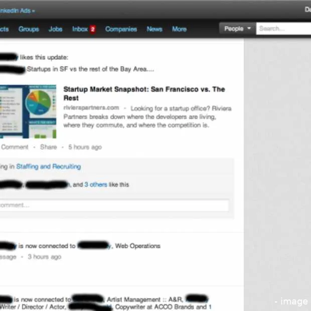 linkedin experimenteert met nieuwe layou
