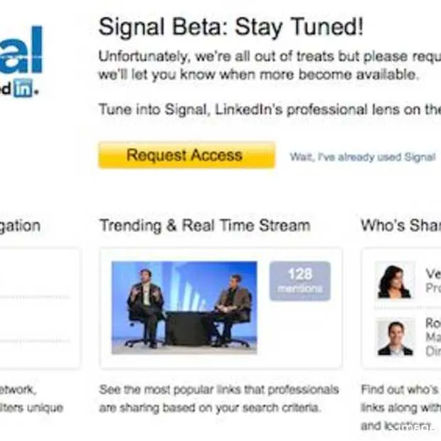 linkedin signal integreert status update