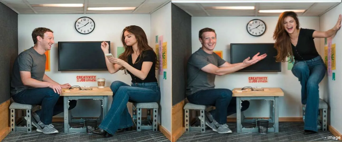 mark zuckerberg en selena gomez