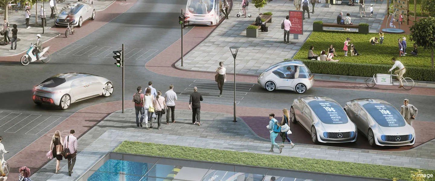 mercedes zelfrijdende taxi 2021 uber