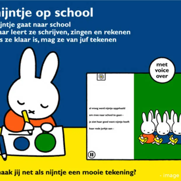 met nijntje naar school op de ipad