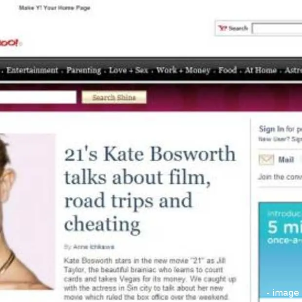 met shine wil yahoo scoren bij vrouwen