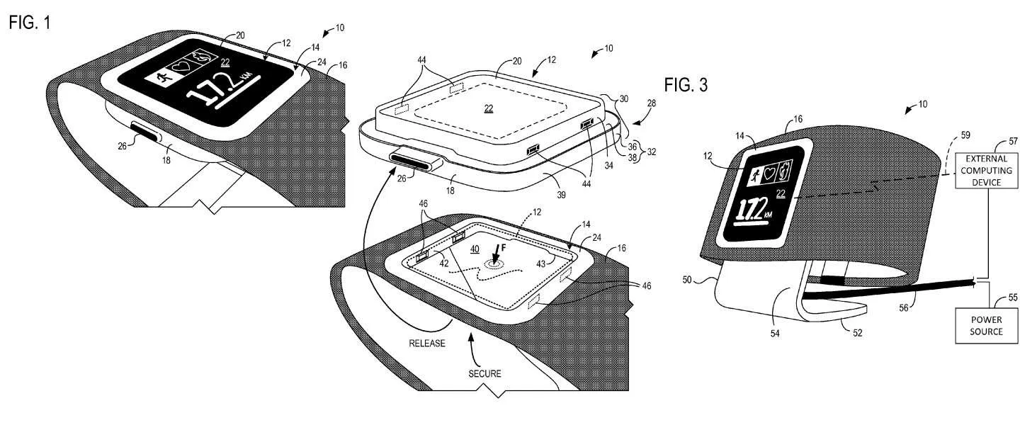 microsoft fitness band patent