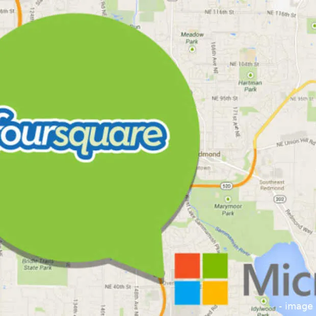 microsoft gaat foursquare data en techno