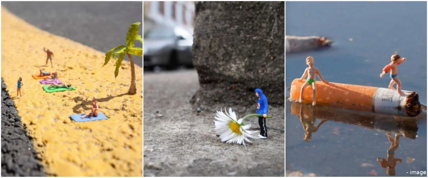 miniatuur poppetjes straten