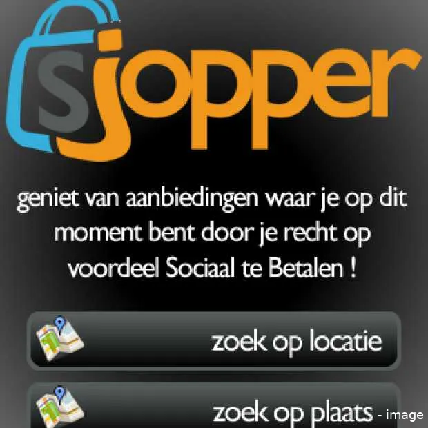 mobiel sjoppen met sociale media