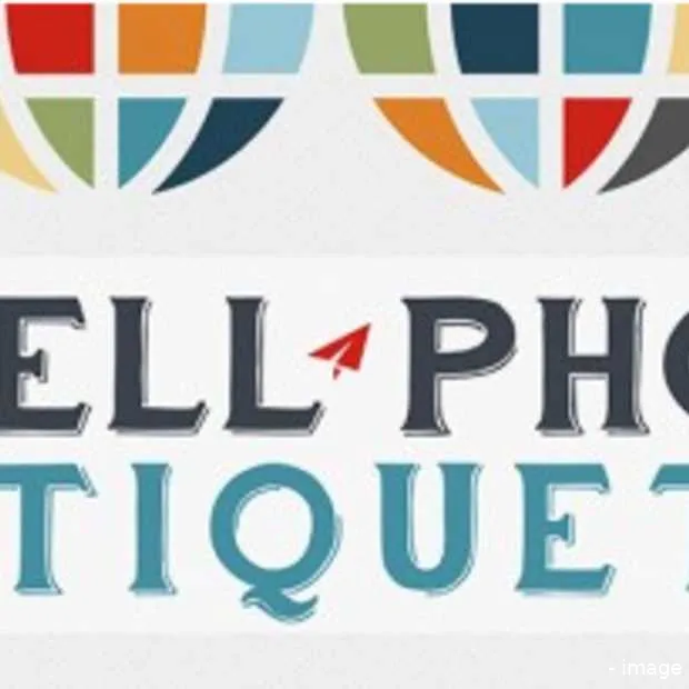 mobiele telefoon etiquette infographic