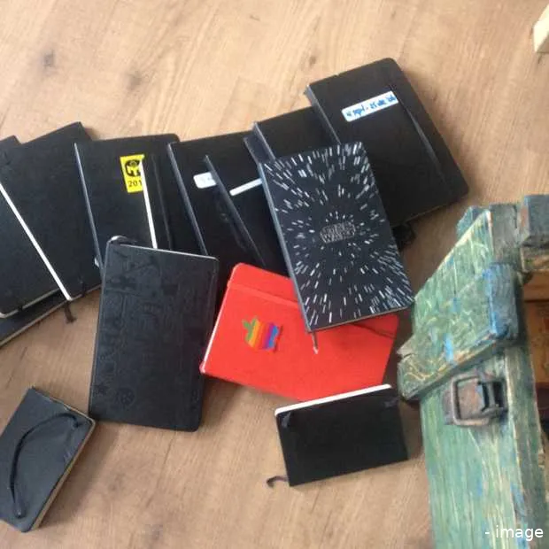 moleskine vandaag naar de beurs