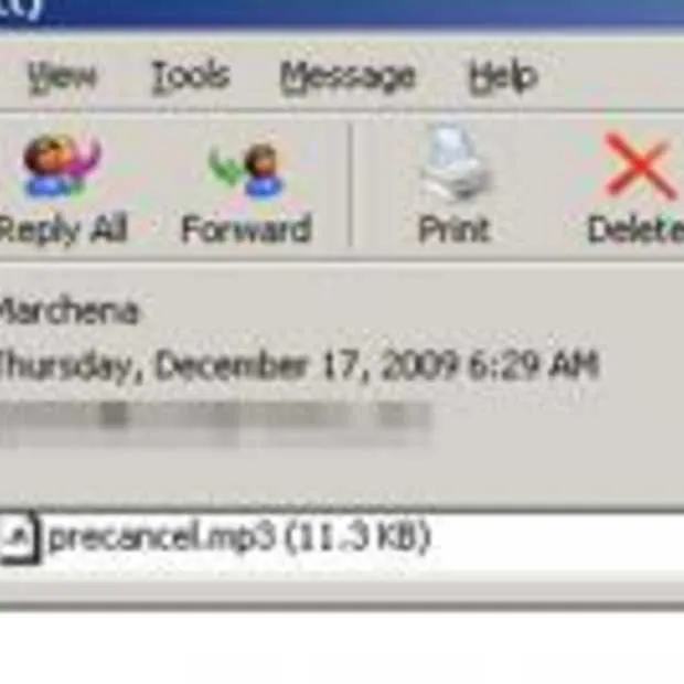 mp3 spam is weer terug
