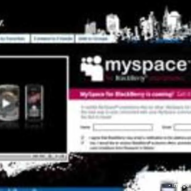 myspace werkt samen met blackberry