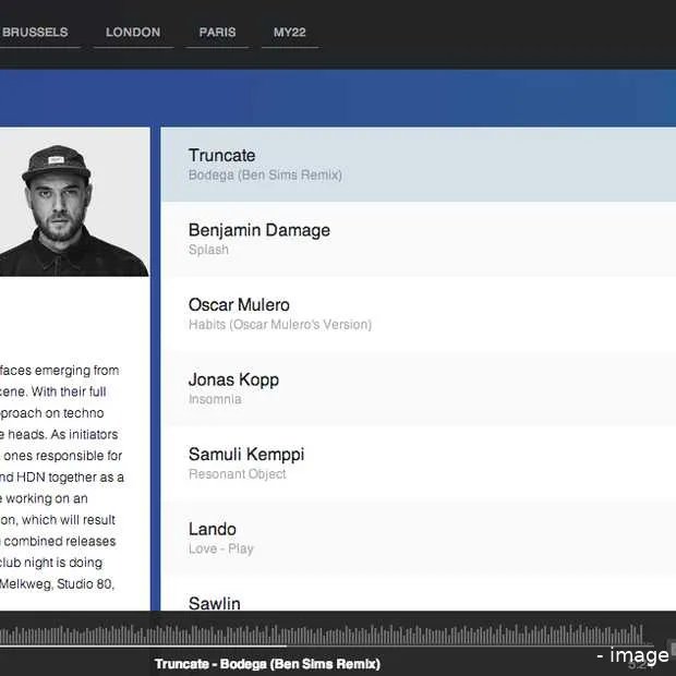 nieuw design voor website 22tracks