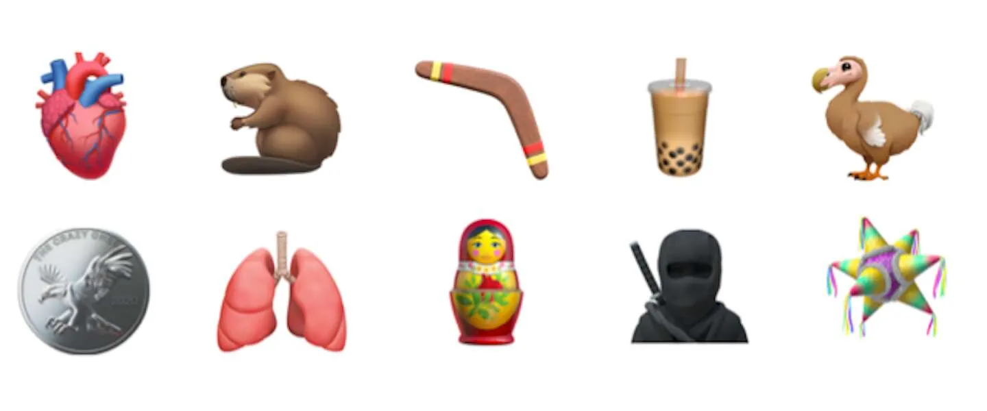nieuwe emoji emoticons