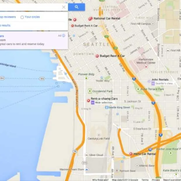 nieuwe google maps interface