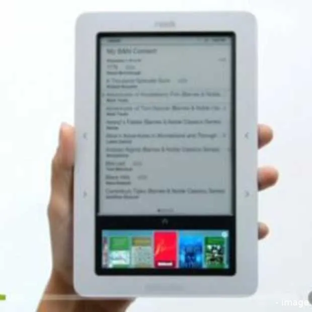 nook de ereader met 2 schermen