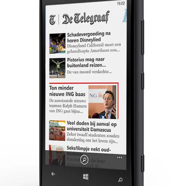 nu ook windows phone 8 app voor telegraa