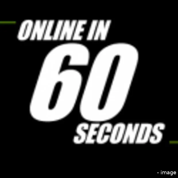 online in 60 seconden infographic