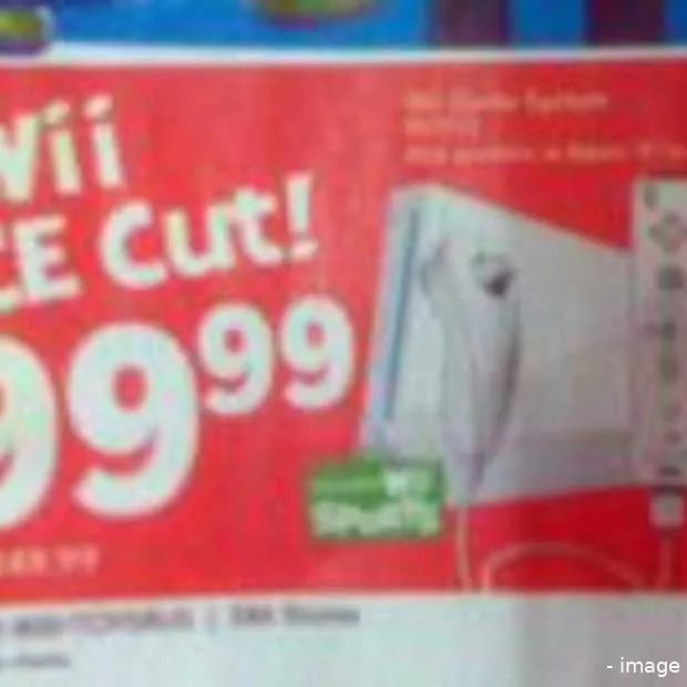 ook de nintendo wii zal in prijs dalen