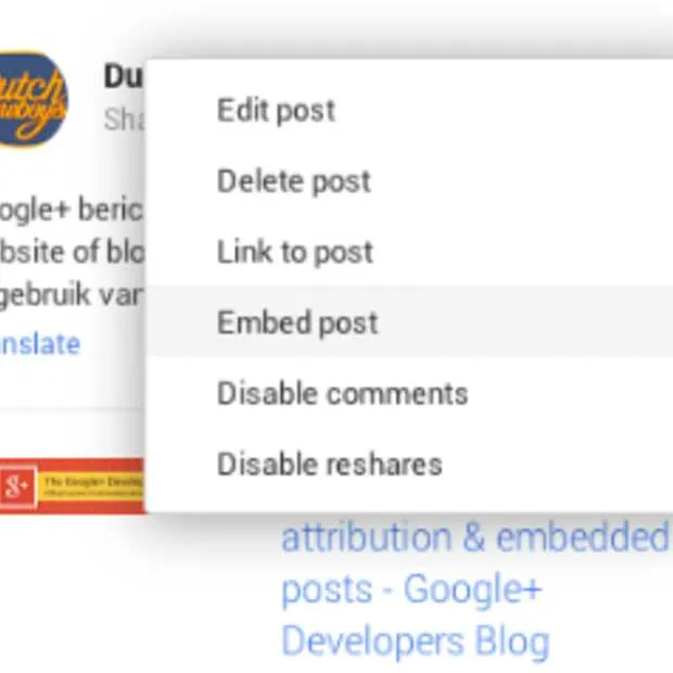 ook google gaat het insluiten van berich