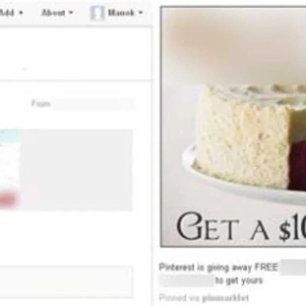 ook scammers hebben pinterest ontdekt