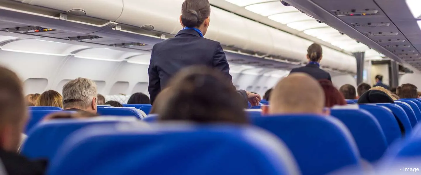 op lege plekken bieden vliegtuig