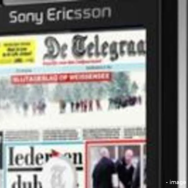 papieren krant op je mobiel