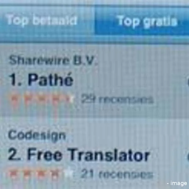pathe mobile scoort hoog in apple store