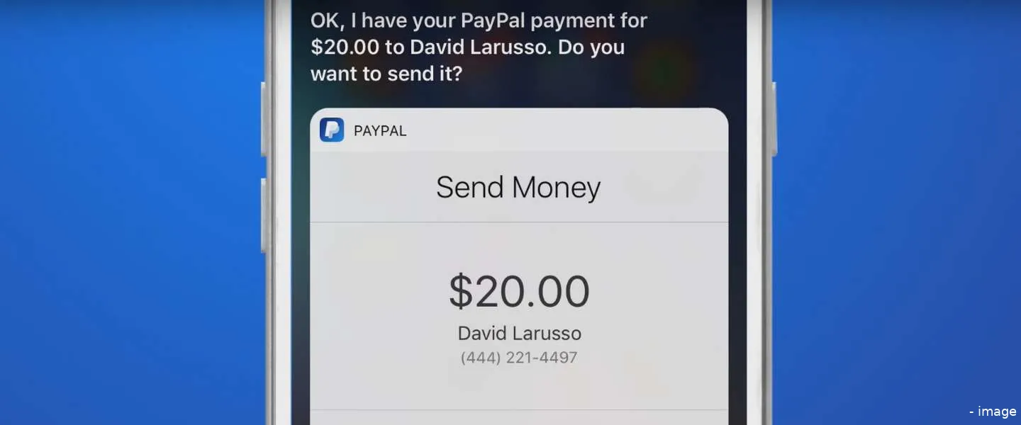 paypal siri betalen