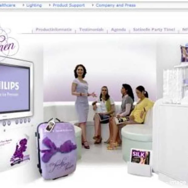 philips organiseert feestjes voor vrouwe