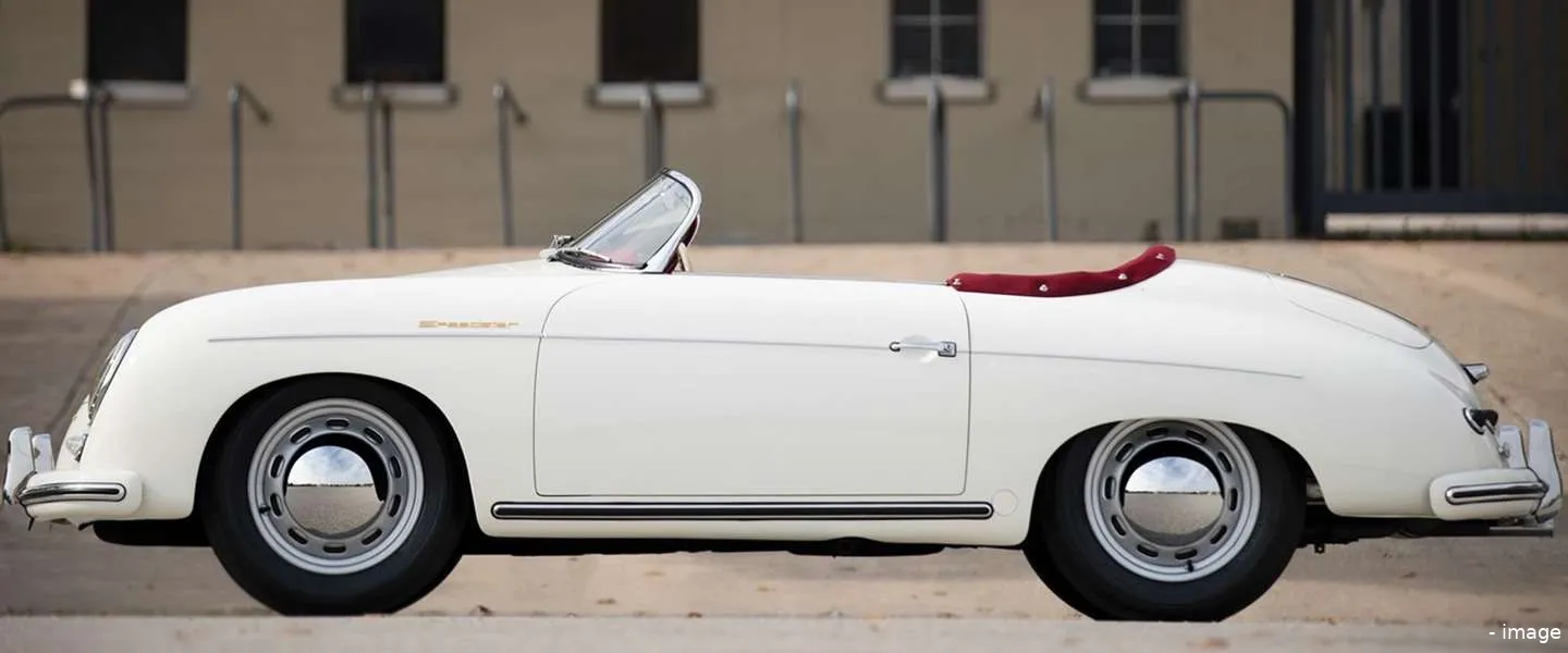 porsche 356 wit rood