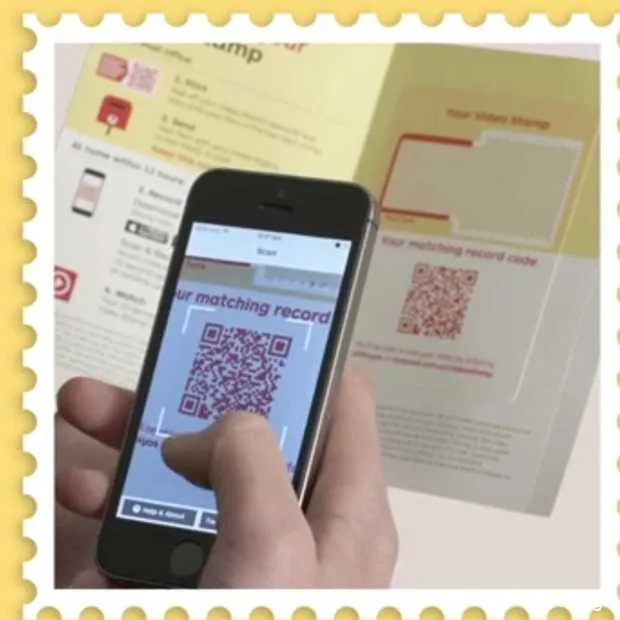 postzegels met qr code