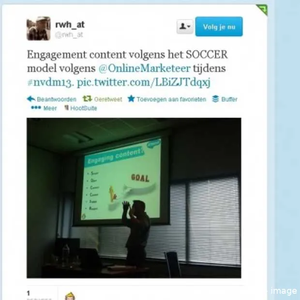 presentatie het soccer model van content