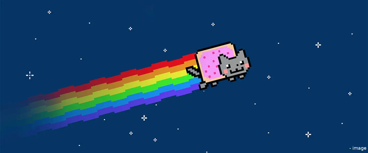rainbow cat twitter gif
