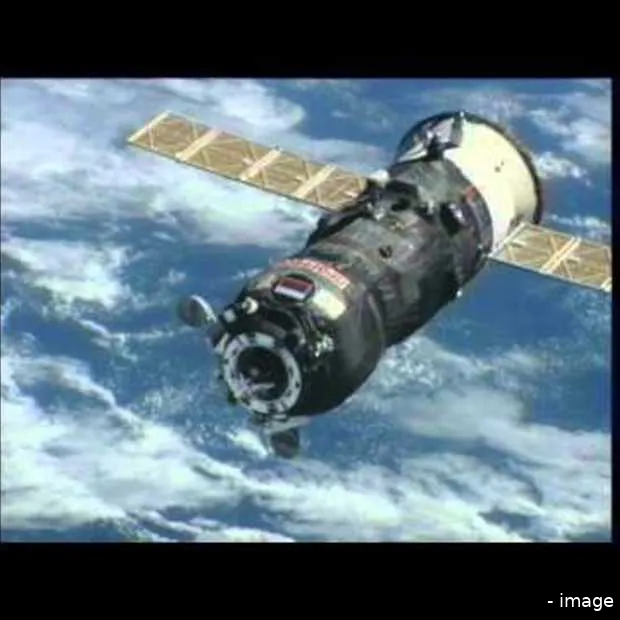 re supply ship docks with space station