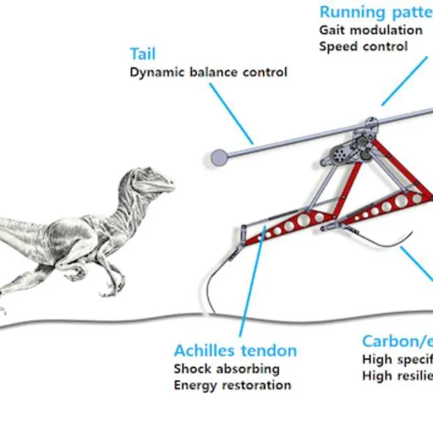 rennende robot geinspireerd door velocir