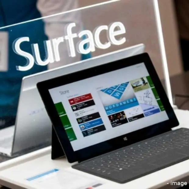 resultaten microsoft surface vallen tege