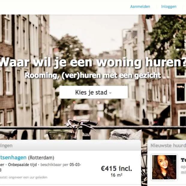 rooming gebruikt facebook koppeling voor