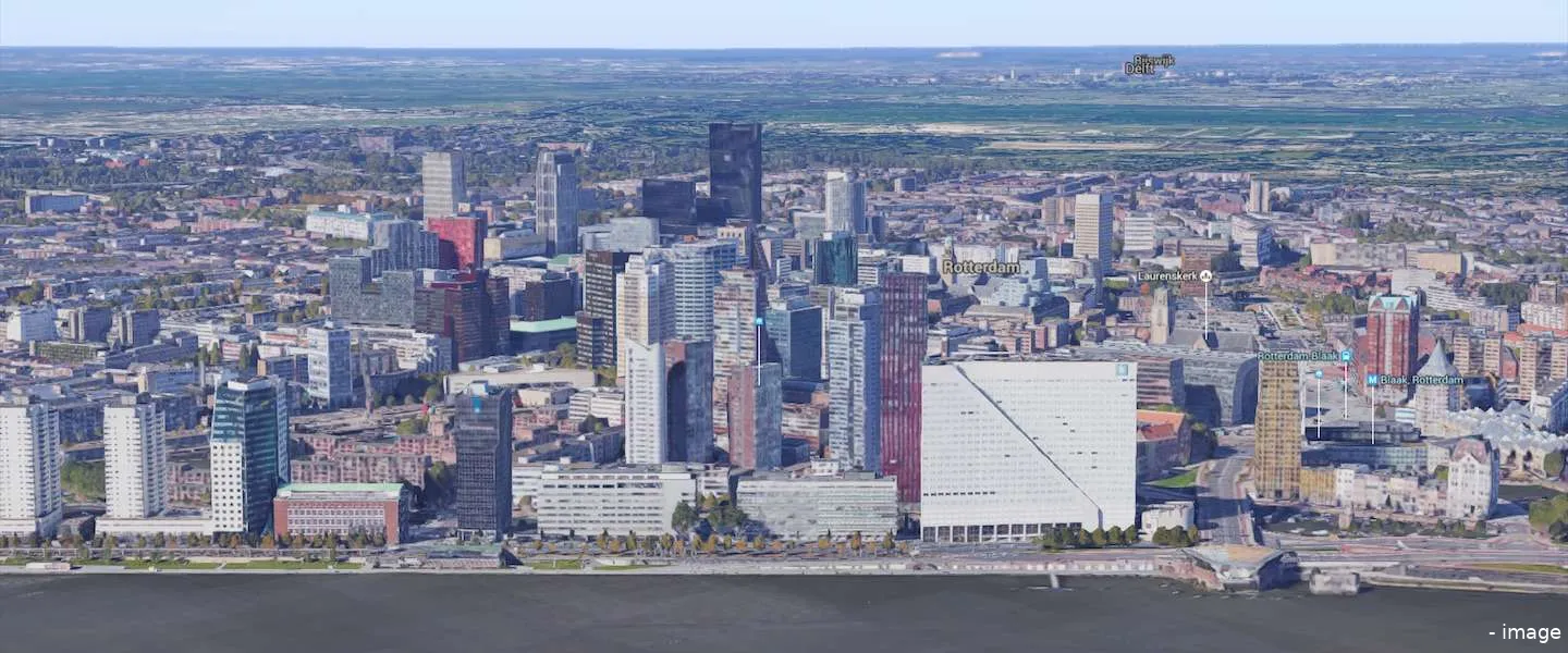 rotterdam 3d google maps