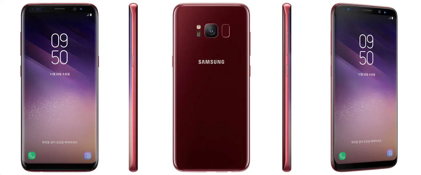 samsung galaxy s8 diep rood