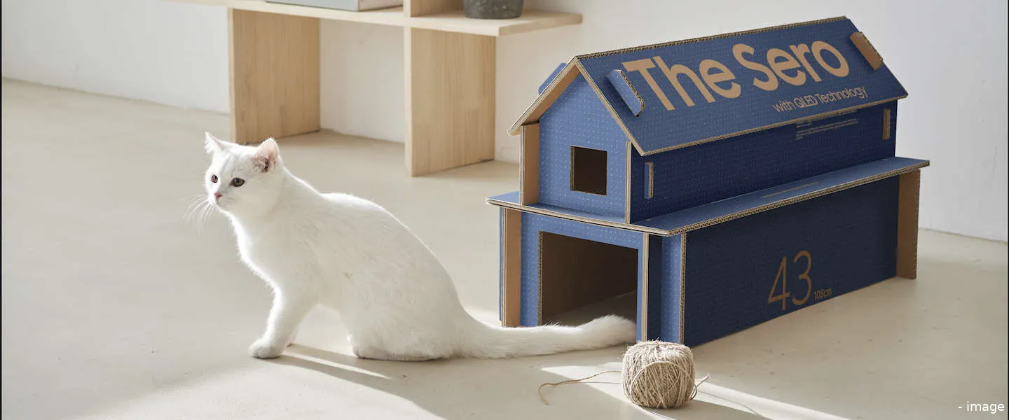 samsung verpakking poezenhuisje