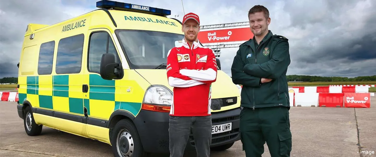 sebastian vettel ambulance