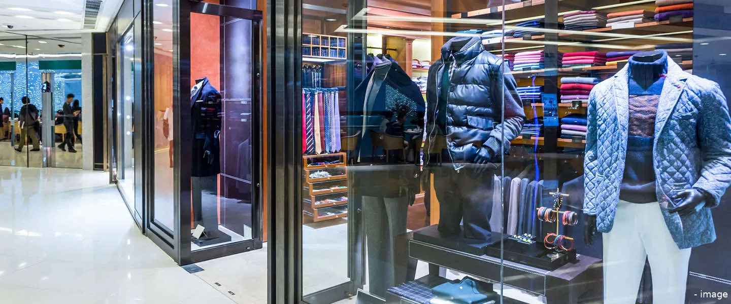 signage digital windows projecting